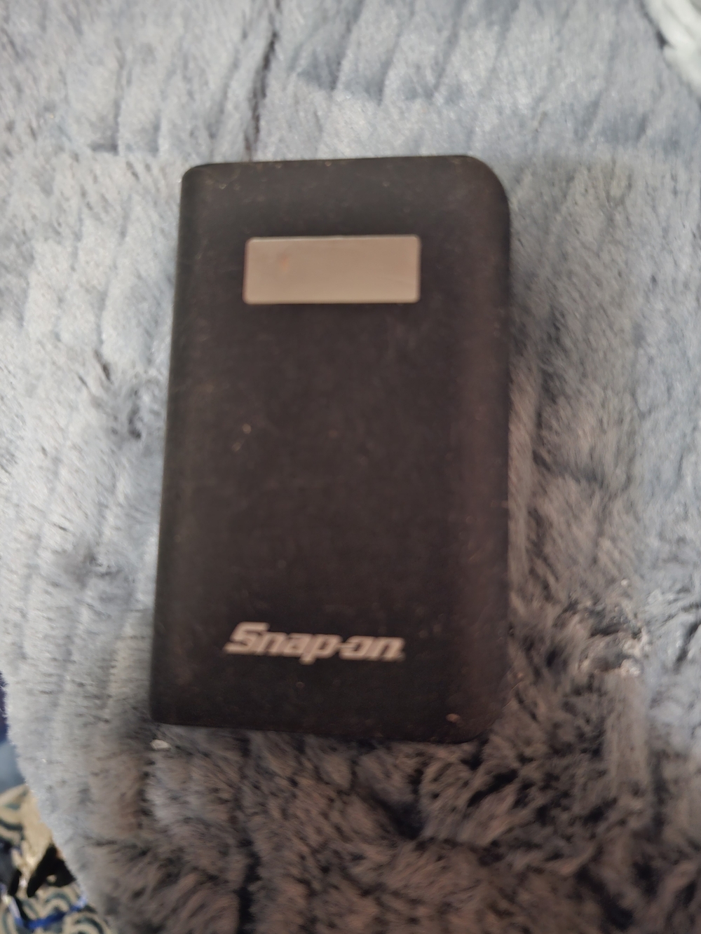 Snap-on Portable Power Bank With LED Charge Level Screen & Flashlight